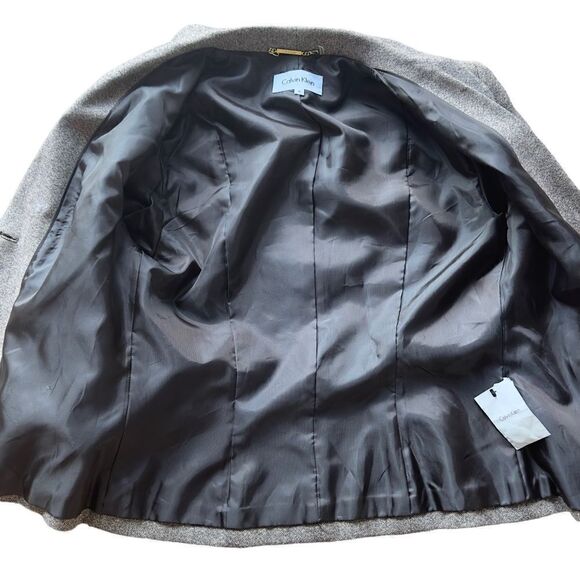 Calvin Klein Wool Blend Two-Button Blazer Size 8 NWOT - Picture 7 of 15